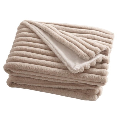 Appletree Morritz Soft Reversible Bedspread Throw - Natural