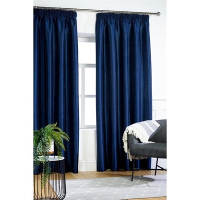 Studio Silk Pencil Pleat Curtains