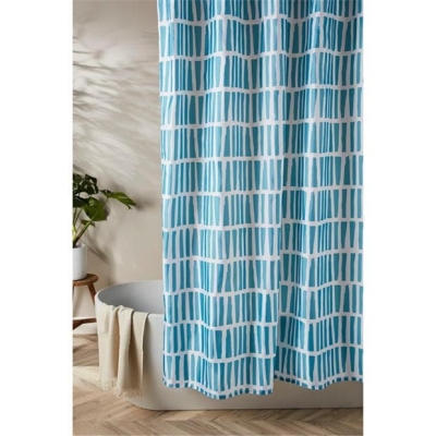 Homelife Silhoutte Stripe Shower Curtain