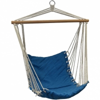 Hammock Brazilian armchair Nature Royokamp with sewn in ?? pillow?? 90x50 cm cornflower blue 1013428