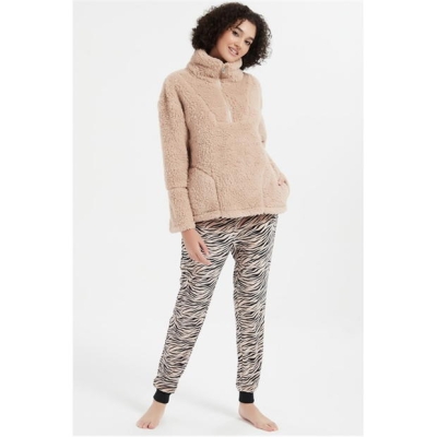 Linea Animal Quarter Zip Lounge Set