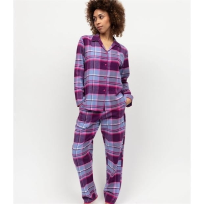 Pijama Cyberjammies Cyber Hazel Brushed Check Set dama