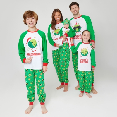 Pijama Linea Unisex Family Christmas Sprout Set copil