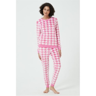 Linea Velour Houndstooth Twosie