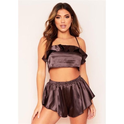 Pijama Missy Empire Frill Crop Top