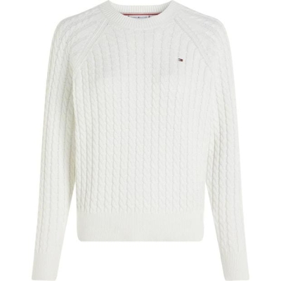 Bluza trening Tommy Hilfiger Cable knit crew neck