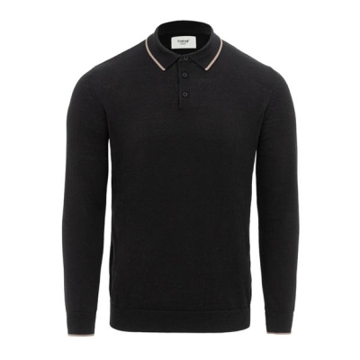 Firetrap Maneca Lunga Polo Jumper barbat