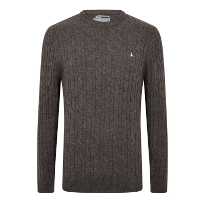 Jack Wills Marlow Merino Wool Blend Cable Knitted Jumper