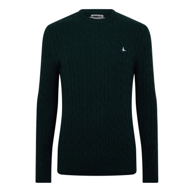 Jack Wills Marlow Merino Wool Blend Cable Knitted Jumper