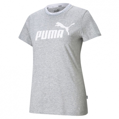 Tricou Koszulka damska Puma Amplified Graphic szara 585902 04