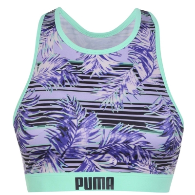 Puma Print Racerback Bikini Top