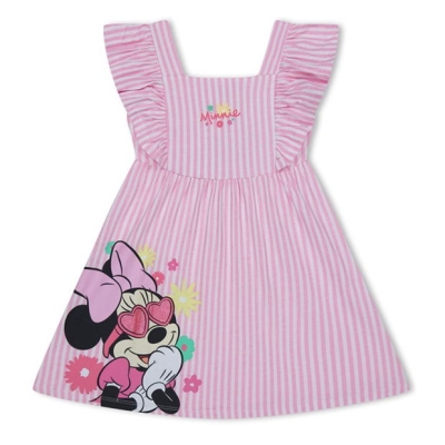 Rochie Character Minnie Mouse Frill Sleeve Stripe fetita