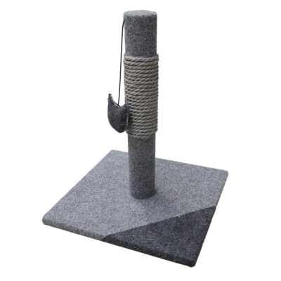 Rosewood Charcoal Felt Cat Post