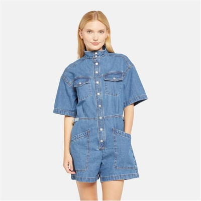 Levis Levis Ss Surplus Romper Blue Joke