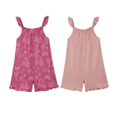 Be You Younger 2 Pack Tropic Playsuits fetita