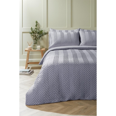 Homelife Chevron Pinsonic Design Duvet Set