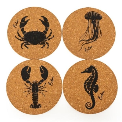 Biba Biba Cork Coaster Set of 4