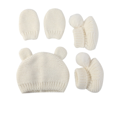 Set Cadou Hello World Unisex Knitted New Born bebelus