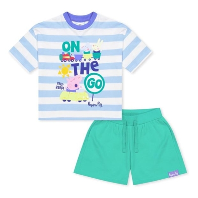 Camasa Character George Pig T- and Short Set