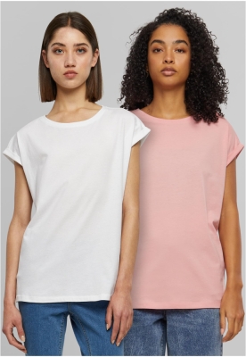 Tricou Extended Shoulder 2-Pack dama Urban Classics