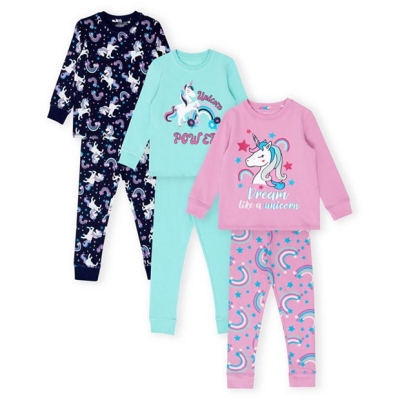 Pijama Miso 3 Pack Unicorn Set fetita