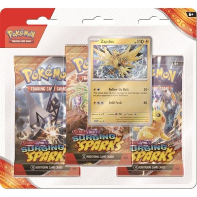 Pokemon Pokemon Scarlet & Violet 8 Surging Spark Booster 3-Pack