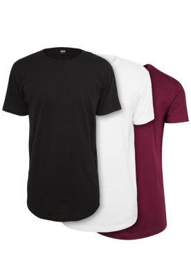 Tricou Shaped Long 3-Pack Urban Classics