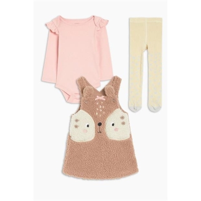 Studio Animal Borg Pinafore Set bebelus fetita