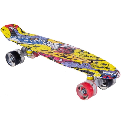 Skateboard Plastic 22' Enero Graffiti Led 1030869