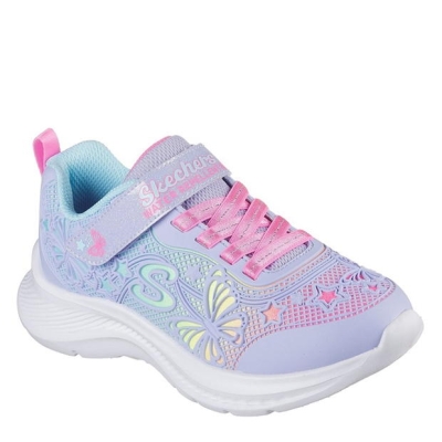 Skechers Flower Theme Kpu Water Repellent Sn Runners fetita