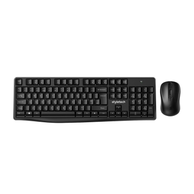 Styletech Wireless Keyboard and Mouse - Black