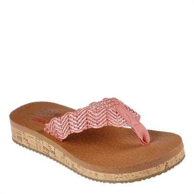 Skechers Open Weave Thong Yoga Foam Flip Flops fetita