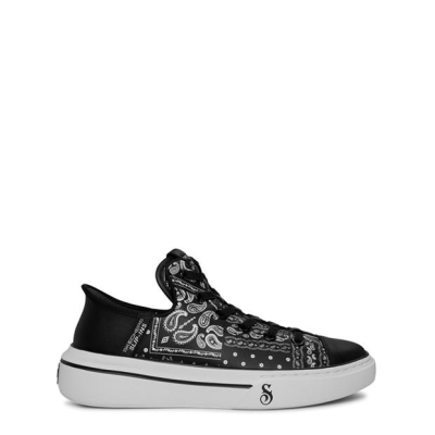 Pantof sport Skechers Paisley Print piele Mid-Top Lace Slip On barbat