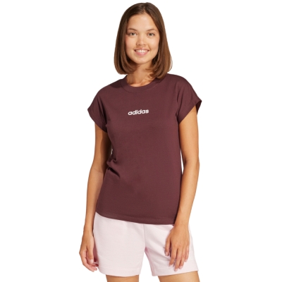 Camasa 's T- adidas Essentials Linear Cotton brown JG8663 dama