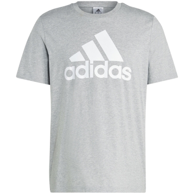 Tricou Men's Adidas Essentials Single Jersey 3-Stripes Gray IC9350