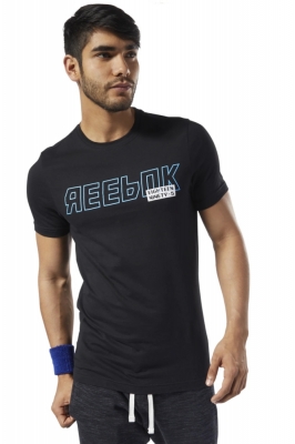 Tricou barbati reebok graphic series negru