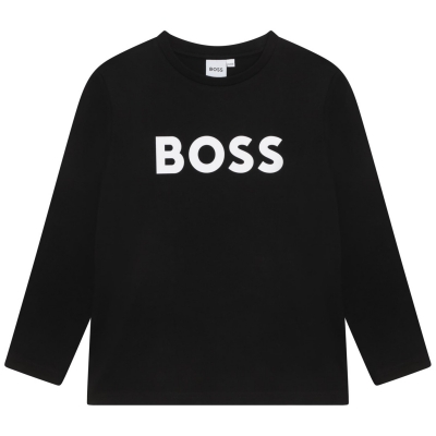 Camasa Boss Boss Large Logo T- copil baietel