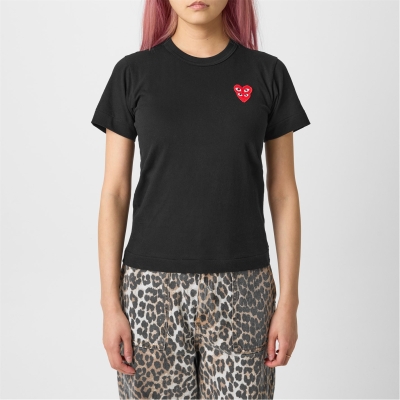 Camasa COMME DES GARCONS PLAY Double Peeping Hearts T-