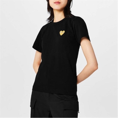 Camasa COMME DES GARCONS PLAY Gold Heart T-