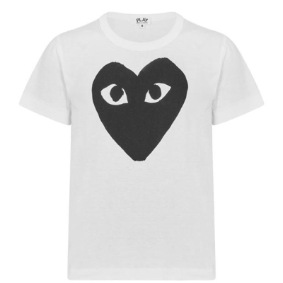 Camasa COMME DES GARCONS PLAY Large Peeping Heart T- copil