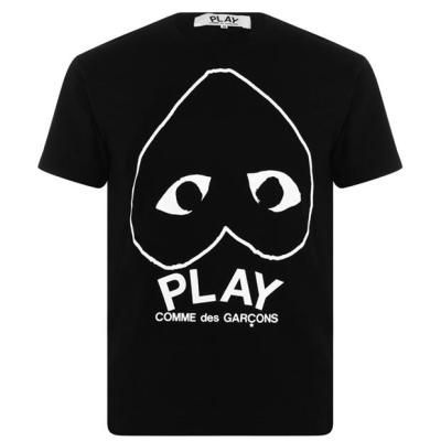 Camasa COMME DES GARCONS PLAY Logo Print Cotton T-