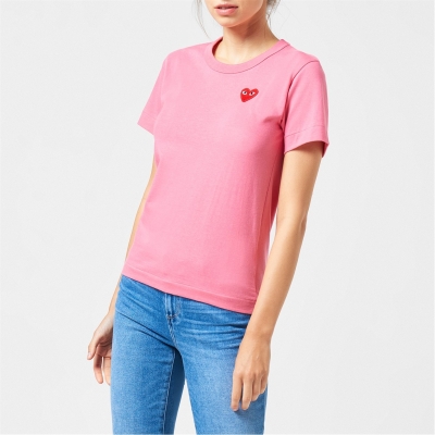 Camasa COMME DES GARCONS PLAY Peeping Heart Applique T-