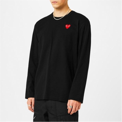 Camasa COMME DES GARCONS PLAY Peeping Heart Maneca Lunga T-