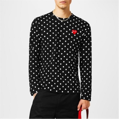 Camasa COMME DES GARCONS PLAY Polka Dot Heart T-