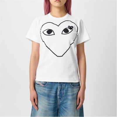 Camasa COMME DES GARCONS PLAY Printed Heart T-