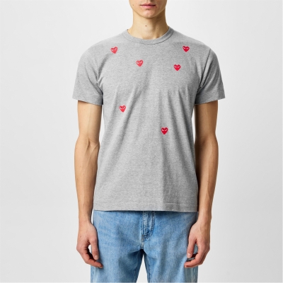 Camasa COMME DES GARCONS PLAY Scattered Hearts Cotton T-