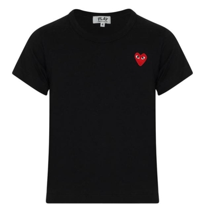 Camasa COMME DES GARCONS PLAY Small Red Peeping Heart T- copil