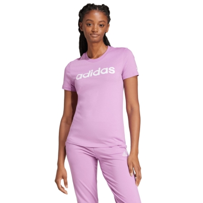 Tricou Camasa 's T- adidas Loungewear Essentials Slim Logo purple IY9192 dama