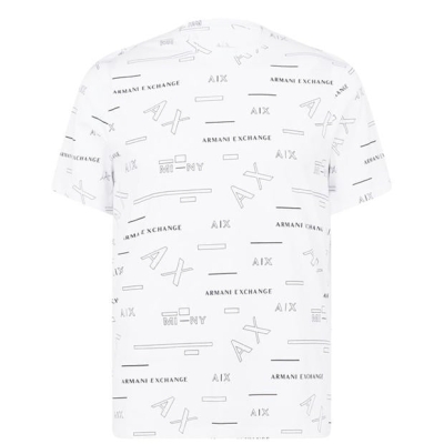 Camasa Armani Exchange All Over Print Logo T-