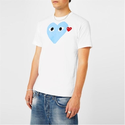 Camasa COMME DES GARCONS PLAY Double Heart Logo T-